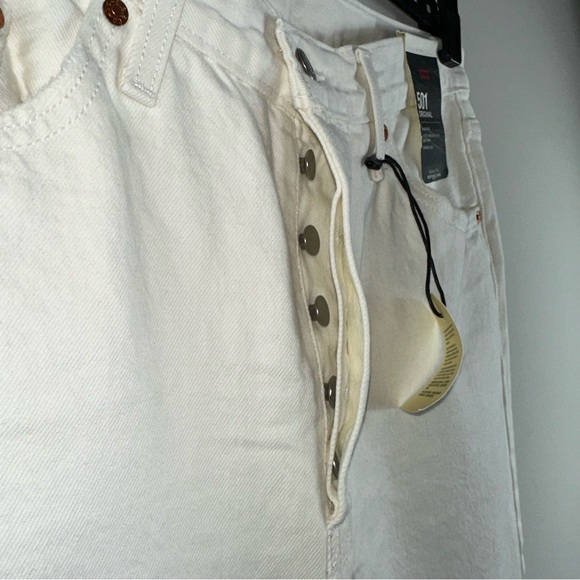 Levi’s 501 Original High Rise Straight Leg Jeans in Yacht Time Size 32 - Picture 3 of 11